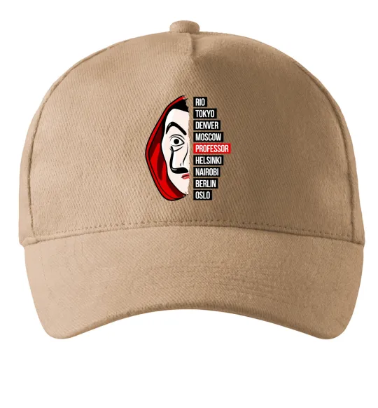 Кепка Паперовий дім професор Пісочний фото