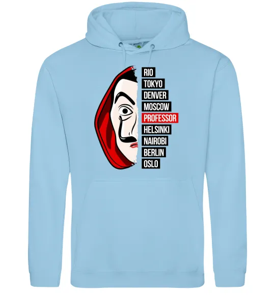 Жіноча толстовка (худі) Паперовий дім професор Блакитний фото