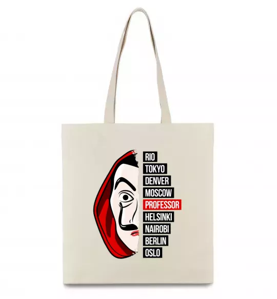 Еко-сумка Паперовий дім професор Бежевий фото