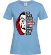 Жіноча футболка Паперовий дім професор Блакитний Жіноча футболка Паперовий дім професор Блакитний фото