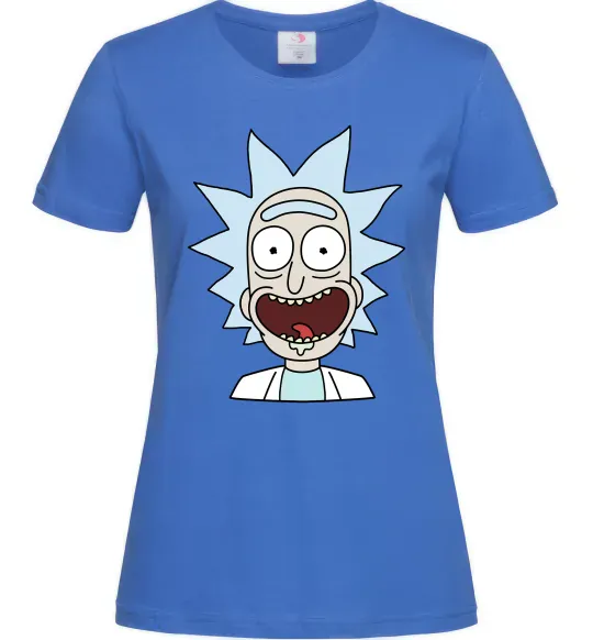 Жіноча футболка Рік щасливий Яскраво-синій фото