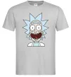 Мужская футболка Рік щасливий Серый фото
