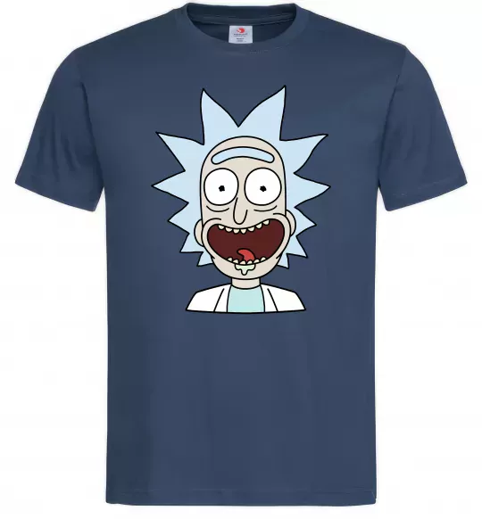 Мужская футболка Рік щасливий Темно-синий фото