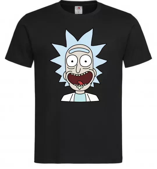 Мужская футболка Рік щасливий Черный фото