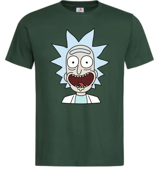 Мужская футболка Рік щасливий Темно-зеленый фото