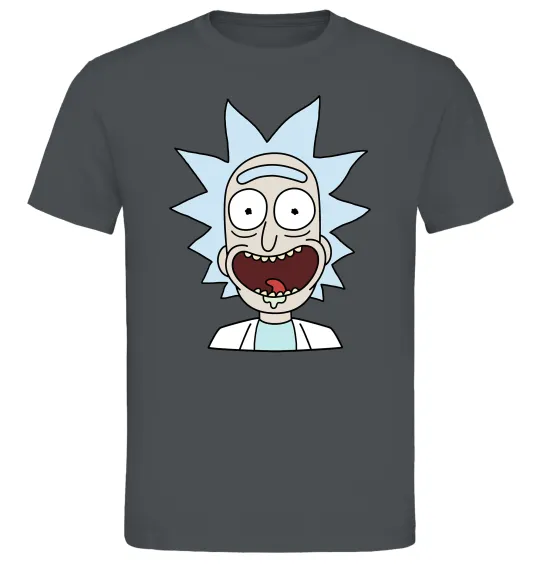 Мужская футболка Рік щасливий Графит фото