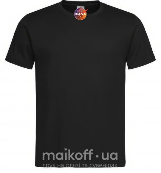 Чоловіча футболка Nasa logo космос Чорний фото