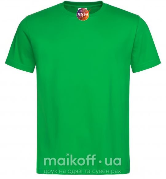 Чоловіча футболка Nasa logo космос Зелений фото