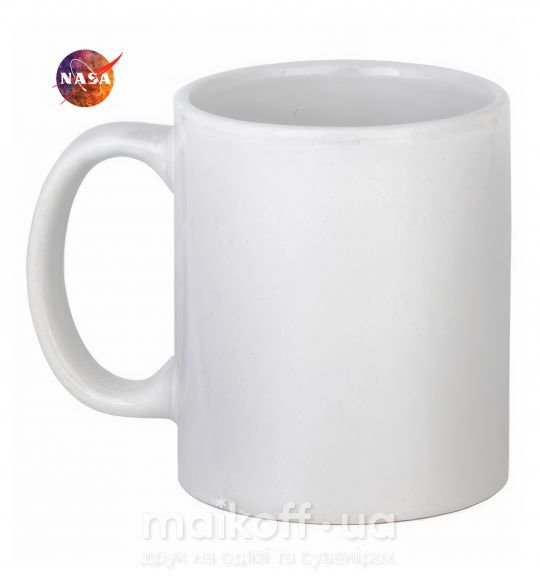 Чашка керамічна Nasa logo космос Білий фото