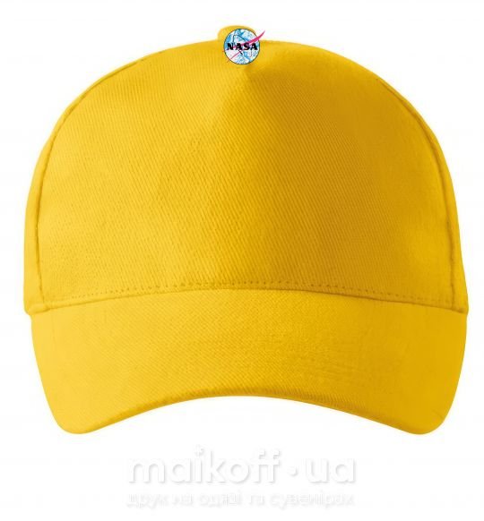 Кепка Nasa logo разводы Солнечно желтый фото