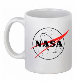 Чашка керамическая Nasa logo контур