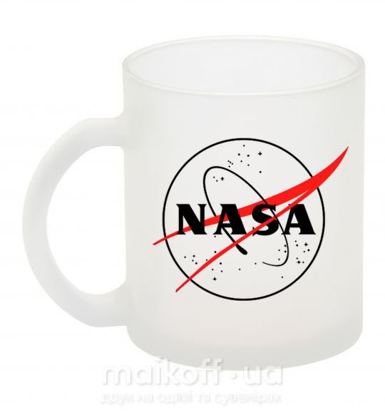 Чашка стеклянная Nasa logo контур Фроузен фото