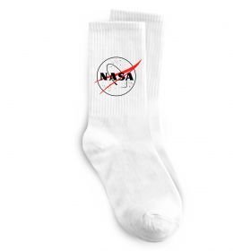 Носки Nasa logo контур