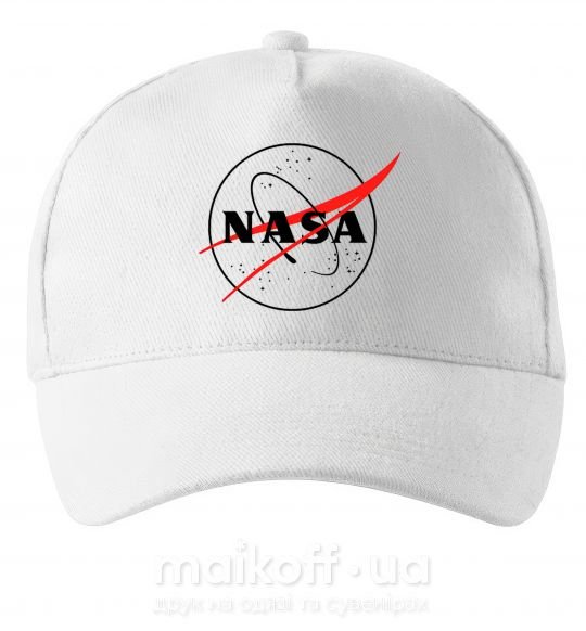 Кепка Nasa logo контур Білий фото