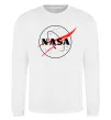 Світшот Nasa logo контур Білий фото