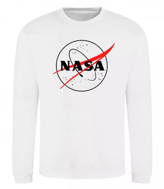 Свитшот Nasa logo контур Белый фото