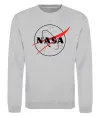 Свитшот Nasa logo контур Серый меланж Свитшот Nasa logo контур Серый меланж фото
