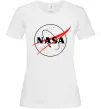 Жіноча футболка Nasa logo контур Білий фото