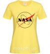 Женская футболка Nasa logo контур Лимонный фото