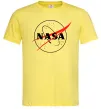 Чоловіча футболка Nasa logo контур Лимонний фото