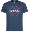 Чоловіча футболка Nasa logo контур Темно-синій фото
