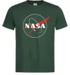 Чоловіча футболка Nasa logo контур Темно-зелений фото