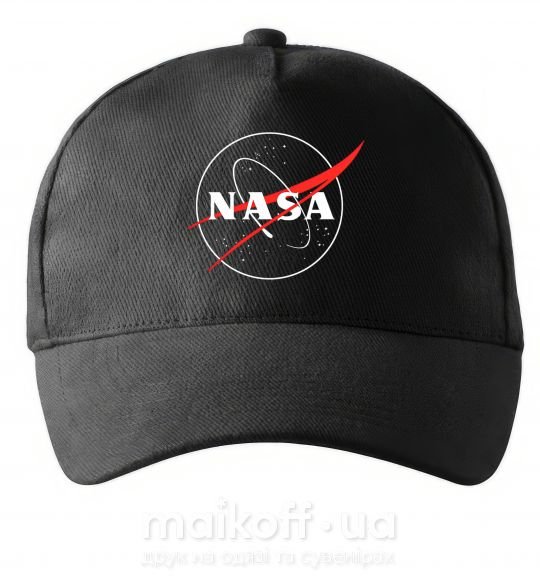 Кепка Nasa logo контур Чорний фото