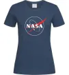 Жіноча футболка Nasa logo контур Темно-синій фото