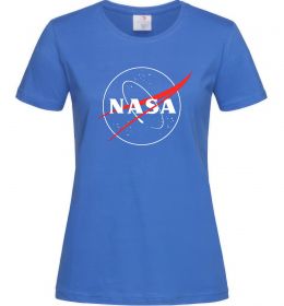 Женская футболка Nasa logo контур
