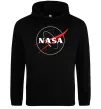 Чоловіча толстовка (худі) Nasa logo контур Чорний Чоловіча толстовка (худі) Nasa logo контур Чорний фото