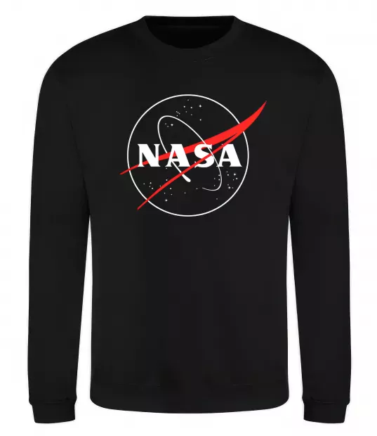 Свитшот Nasa logo контур Черный фото