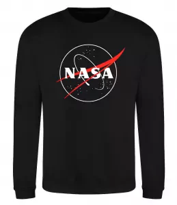 Свитшот Nasa logo контур Черный фото