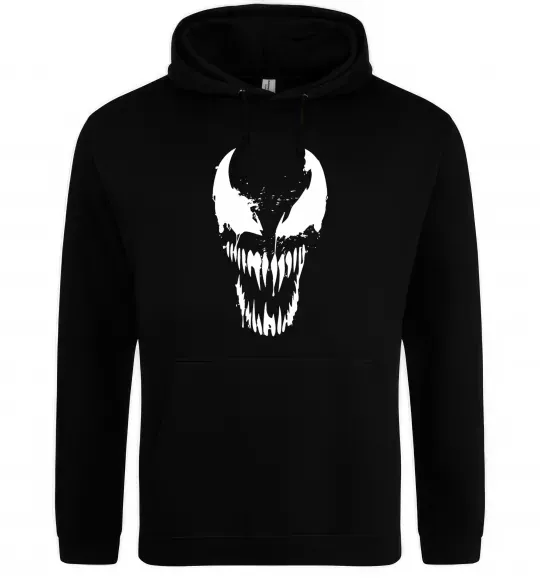 Женская толстовка (худи) Веном маска Черный фото