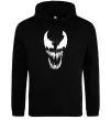 Женская толстовка (худи) Веном маска Черный фото