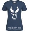 Женская футболка Веном маска Темно-синий фото