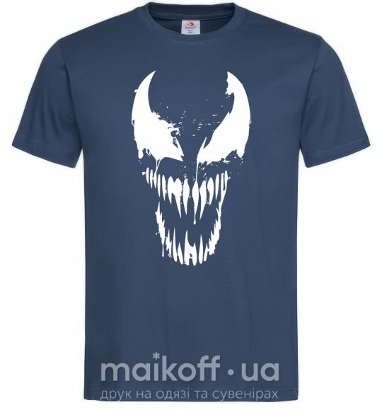 Чоловіча футболка Веном маска Темно-синій фото