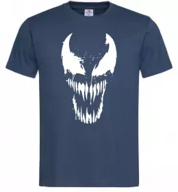 Мужская футболка Веном маска Темно-синий фото