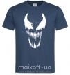 Мужская футболка Веном маска Темно-синий фото