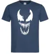 Мужская футболка Веном маска Темно-синий фото