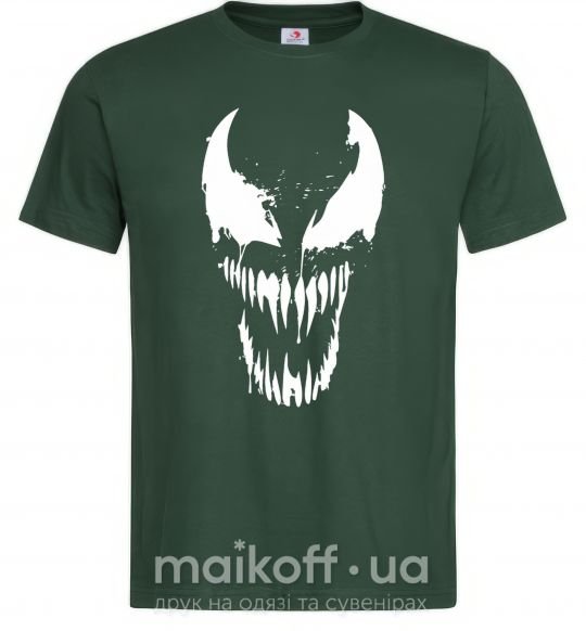 Чоловіча футболка Веном маска Темно-зелений фото