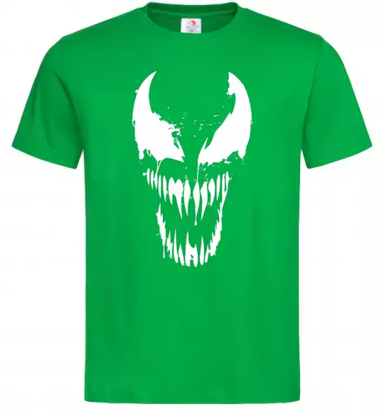 Мужская футболка Веном маска Зеленый фото