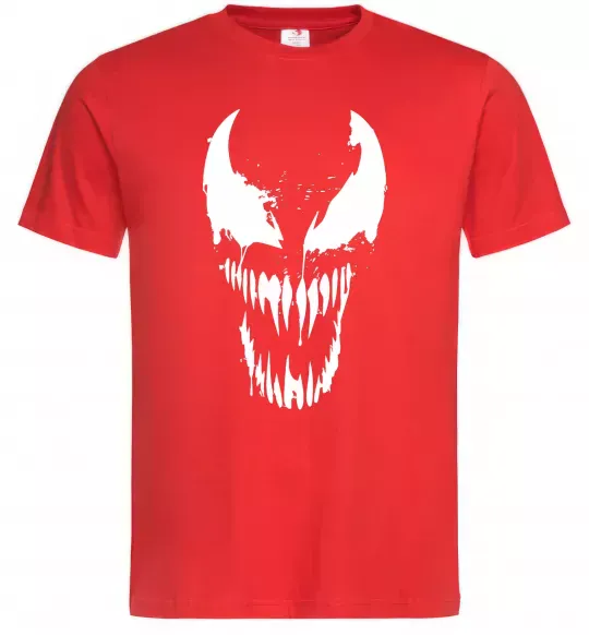 Мужская футболка Веном маска Красный фото