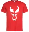 Мужская футболка Веном маска Красный фото