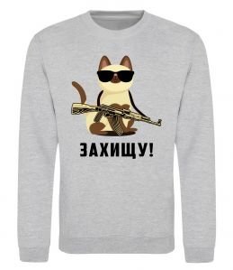 Свитшот Захищу! кіт