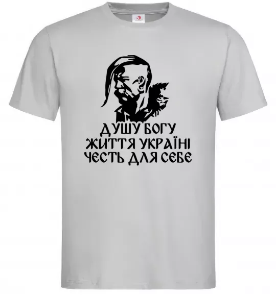 Мужская футболка Душу богу Серый фото