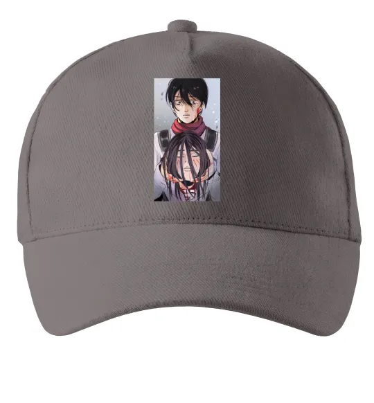 Кепка Атака титанів арт Сірий фото