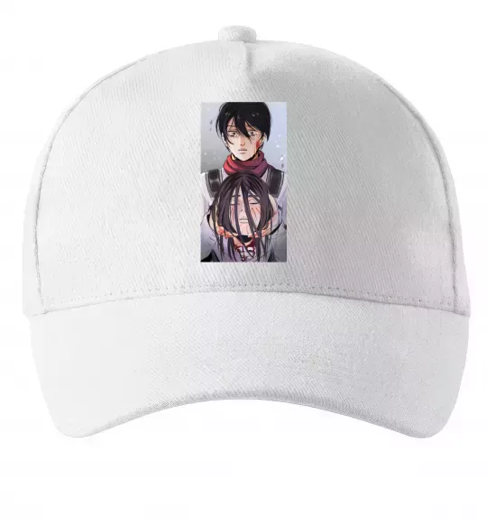 Кепка Атака титанів арт Білий фото