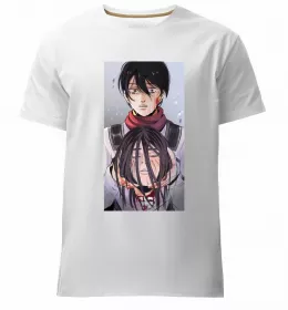 Мужская премиум футболка Атака титанів розвідувальний корпус Черный фото