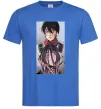 Чоловіча футболка Атака титанів арт Яскраво-синій Чоловіча футболка Атака титанів арт Яскраво-синій фото