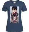 Жіноча футболка Атака титанів арт Темно-синій фото